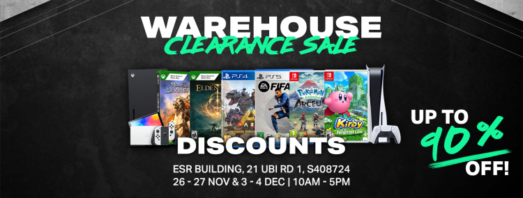 Ubi Games Warehouse Clearance Sale