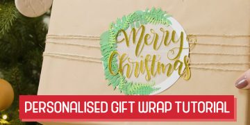 Personalised gift wrap tutorial