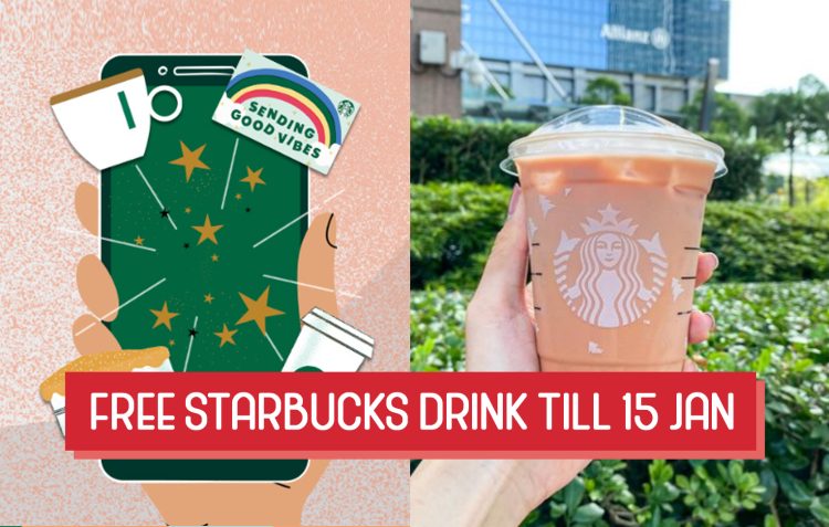 Free Starbucks Drink till 15 Jan