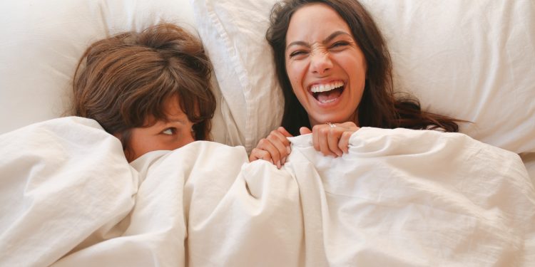 Happiness on Bed