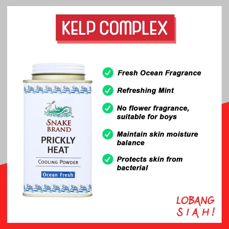 Snake Brand Powder Singapore Fragrance Kelp