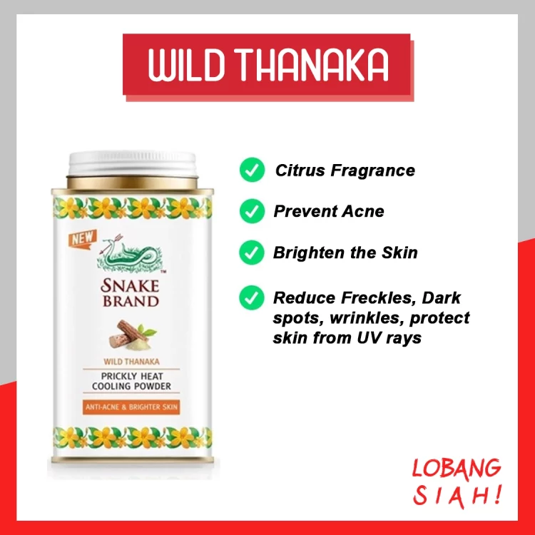 Snake Brand Powder Singapore Fragrance Wild Thanaka