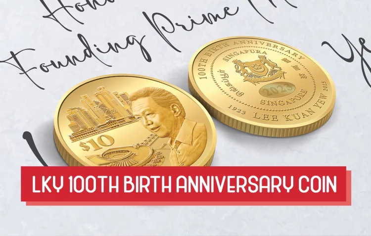 lee kuan yew 100th birth anniversary coin
