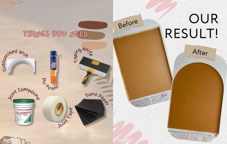 DIY Arch for BTO Home on a Budget