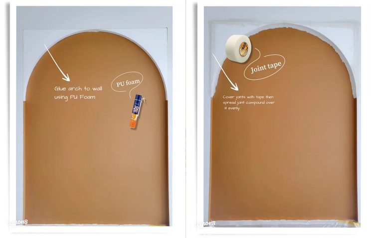 DIY Arch for BTO Home on a Budget