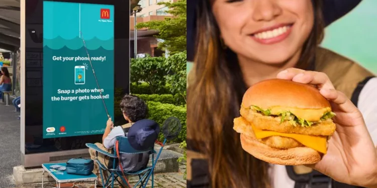 Mcdonalds Fishing Singapore Black Pepper Filet-O-Fish