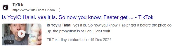 Is Yoyic Halal Singapore