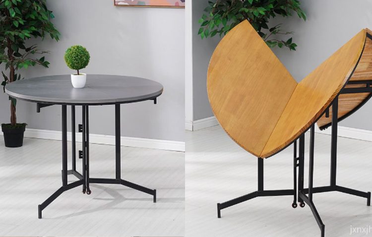 Round Folding Dining Table Home