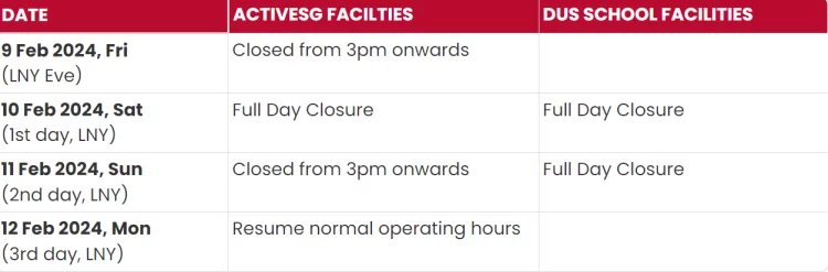 Activesg Facilities CNY 2024