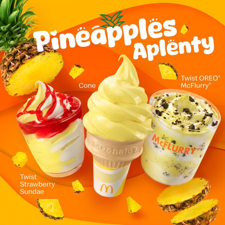 Mcdonalds Pineapple Softserve Sundae - Pineapple Softserve