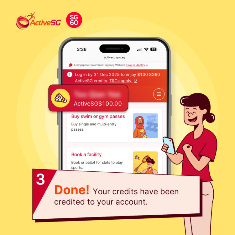 SG60 ActiveSG Credits: How to Claim Your Free $100 ActiveSG Credit Top-Up in Singapore (2025 Guide)