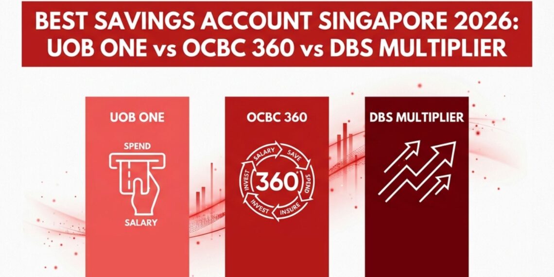 Best Savings Account Singapore 2026: UOB One vs OCBC 360 vs DBS Multiplier